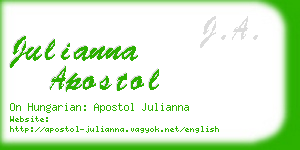julianna apostol business card